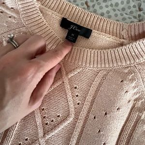 J Crew pale pink sweater